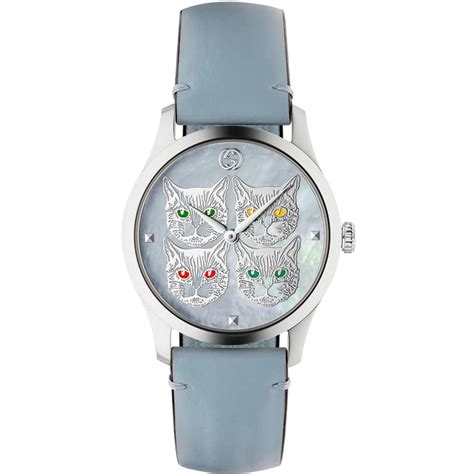 gucci cat watch women's.